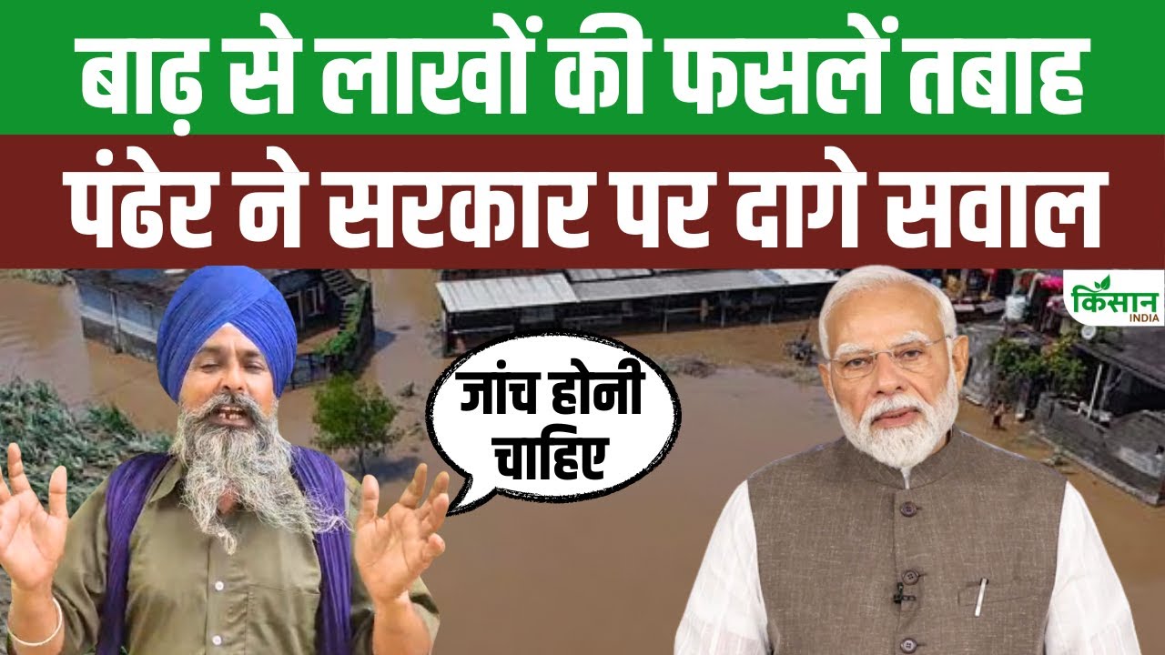 किसान नेता पंढेर ने पंजाब सरकार पर साधा निशाना, कहा- बाढ़ से निपटने के लिए ठोस इंतजाम नहीं किए