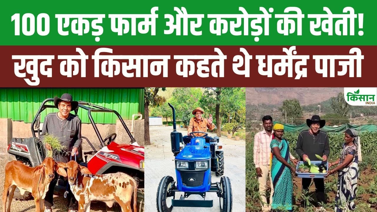खुद को किसान कहते थे धर्मेंद्र, 100 एकड़ फार्म में करते थे खेती और पशुपालन