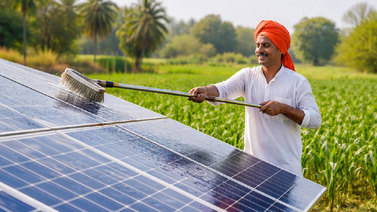 गलत सफाई से खराब हो सकता है पूरा सोलर सिस्टम, किसान जरूर समझें ये जरूरी बातें