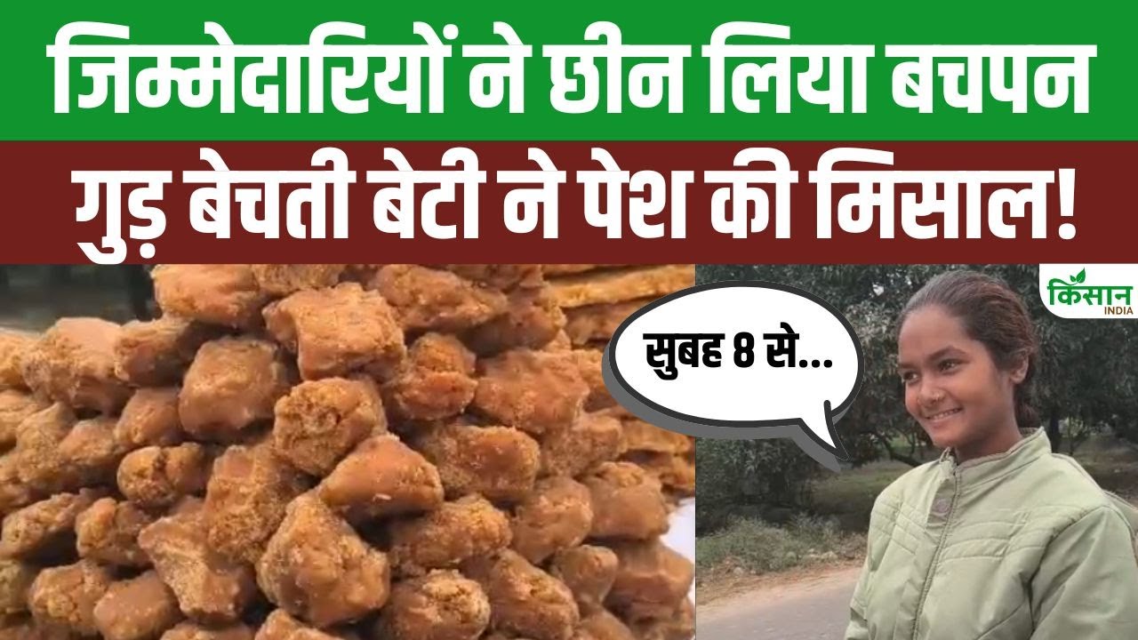 16 साल की चांदनी ने गुड़ बेचकर संभाली परिवार की जिम्मेदारी, संघर्ष से लिख रही सफलता की कहानी