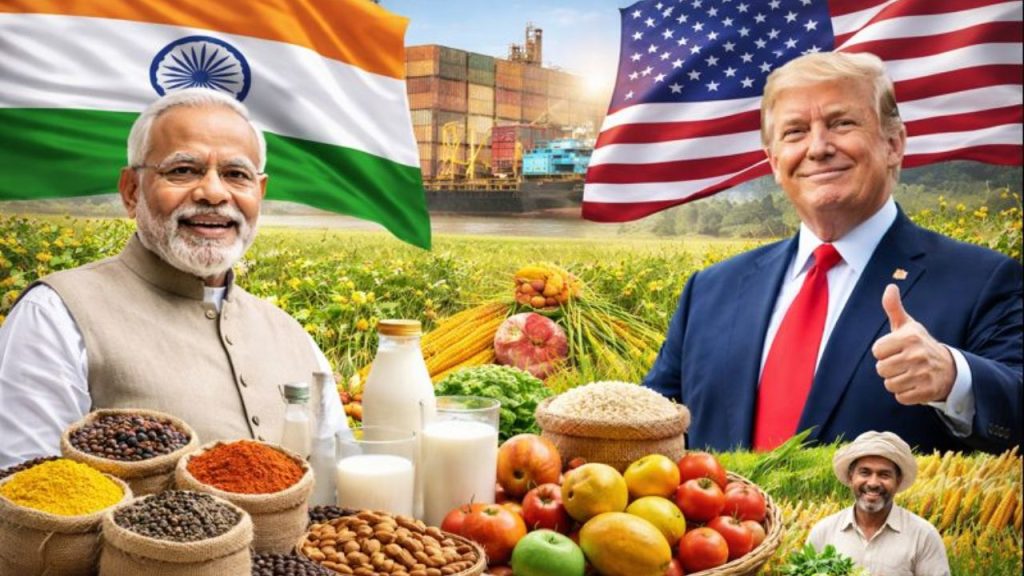 अमेरिका में भारतीय उत्पाद होंगे सस्ते: इस डील के तहत भारतीय सामानों पर अमेरिकी टैरिफ करीब 18% तक घटेगा, जिससे भारतीय उत्पाद अमेरिका में ज्यादा प्रतिस्पर्धी बनेंगे और निर्यात को बढ़ावा मिलेगा. अमेरिका में भारतीय उत्पाद होंगे सस्ते: इस डील के तहत भारतीय सामानों पर अमेरिकी टैरिफ करीब 18% तक घटेगा, जिससे भारतीय उत्पाद अमेरिका में ज्यादा प्रतिस्पर्धी बनेंगे और निर्यात को बढ़ावा मिलेगा.