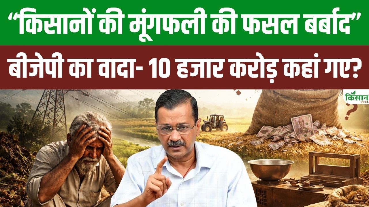 फसल बीमा भुगतान में देरी पर केजरीवाल का हमला, बोले- भाजपा का 10 हजार करोड़ का वादा पूरी तरह गायब
