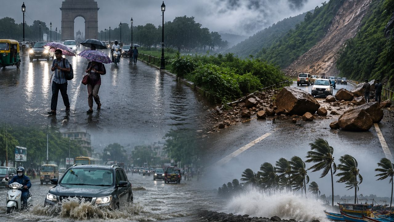 Weather Update Today Imd Issues Heavy Rain Alert For Delhi Mumbai Himachal Rajasthan Aaj Ka Mausam Kaise Rahega