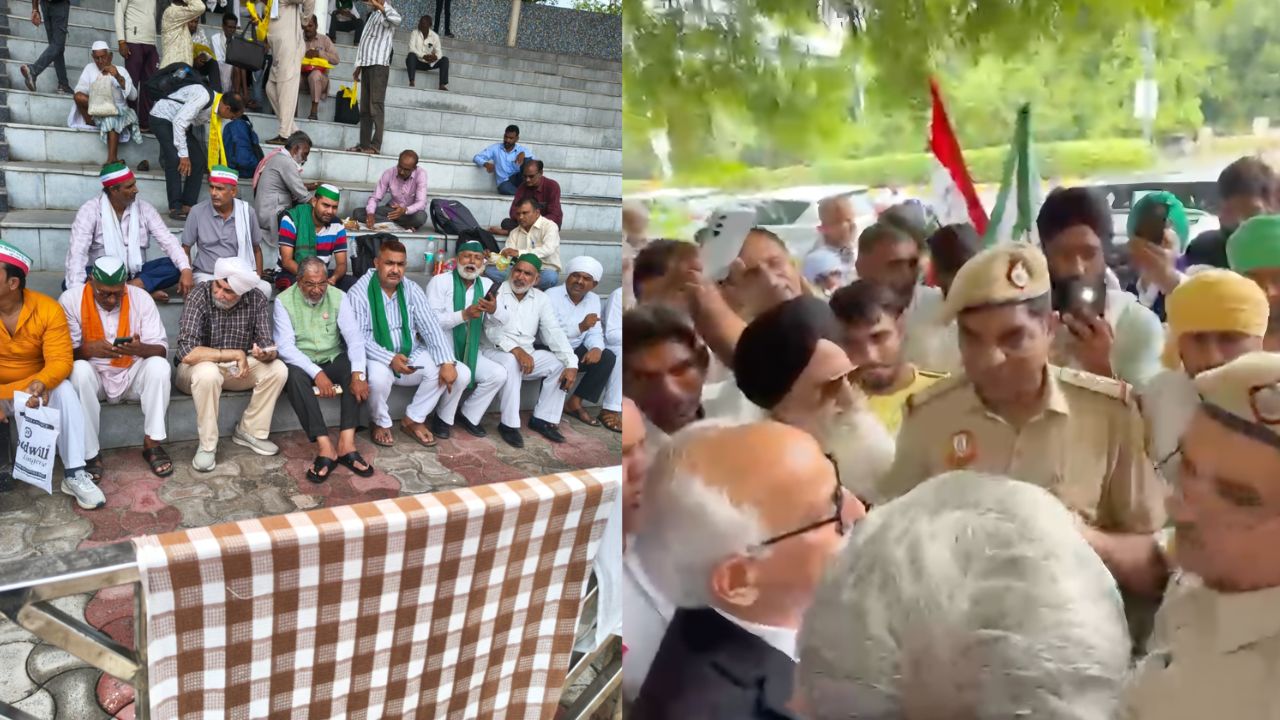 किसान नेताओं पर पुलिस की कार्रवाई: किसान नेताओं ने बताया कि आज दिल्ली में चारों तरफ से किसानों को राजधानी में प्रवेश करने से रोका गया. प्रदर्शन के दौरान पुलिस ने कुछ वीएम सिंह, सुरजीत सिंह सहित कई किसान नेताओं और कार्यकर्ताओं को हिरासत में लिया. इसके बाद आंदोलन को लेकर माहौल और गर्म हो गया. वहीं किसान नेता गुरनाम सिंह चढ़ूनी को एक दिन पहले ही गिरफ्तार कर लिया गया था.
किसान नेताओं पर पुलिस की कार्रवाई: किसान नेताओं ने बताया कि आज दिल्ली में चारों तरफ से किसानों को राजधानी में प्रवेश करने से रोका गया. प्रदर्शन के दौरान पुलिस ने कुछ वीएम सिंह, सुरजीत सिंह सहित कई किसान नेताओं और कार्यकर्ताओं को हिरासत में लिया. इसके बाद आंदोलन को लेकर माहौल और गर्म हो गया. वहीं किसान नेता गुरनाम सिंह चढ़ूनी को एक दिन पहले ही गिरफ्तार कर लिया गया था.