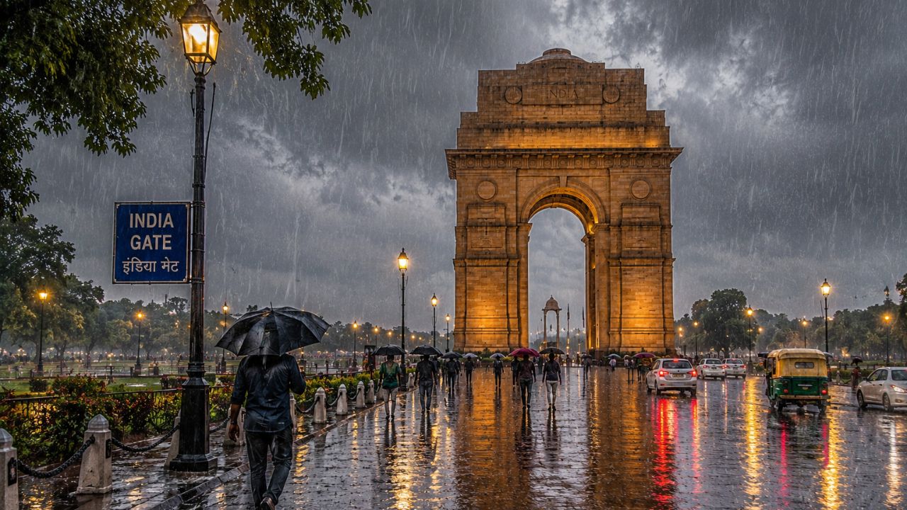 Monsoon Arrives In Delhi After 5 Day Delay Imd Rain Weather Update July 2026
