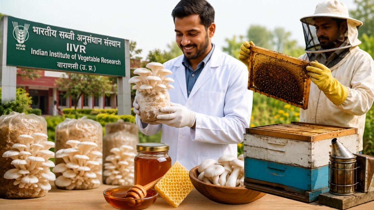 Icar Iivr Varanasi Is Giving Free Mushroom Beekeeping Training 2026 Application Process Fees Last Date
