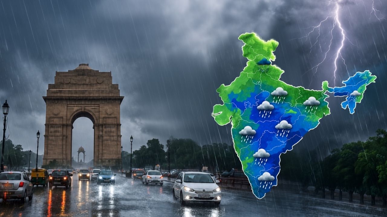Imd Weather Update Heavy Rainfall Alert Across India Delhi Temperature To Drop By 10 Degrees Amid Active Monsoon