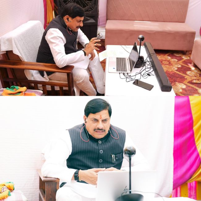 CM Mohan Yadav Interact with farmers