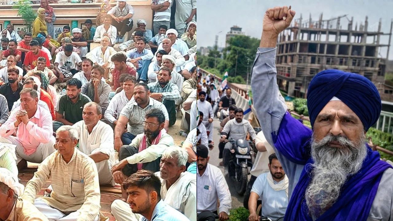 India Us Trade Agreement Opposition Farmers Protest Massive Rally At Delhi Kisan Ghat Kisan Andolan 2026