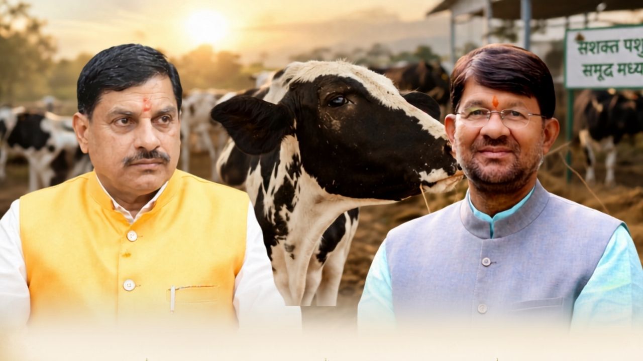 Madhya Pradesh Cm Mohan Yadav Takes Charge Of Animal Husbandry Department From Lakhan Patel