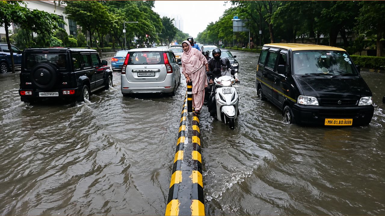 Waterlogging And Traffic Jams Hit Delhi As Heavy Rain Lashes Red Alert Issued Highest Rainfall Recorded At Pusa Agricultural Institute