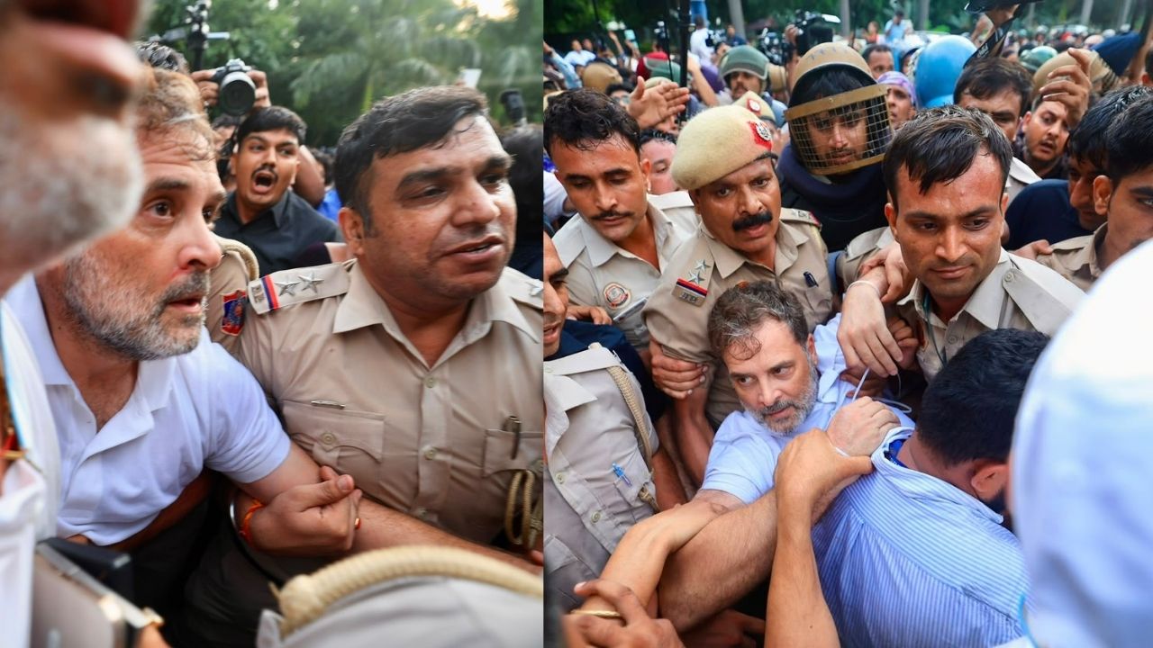 Rahul Gandhi Priyanka Gandhi Detained By Police During Neet Paper Leak Protest Akhilesh Yadav