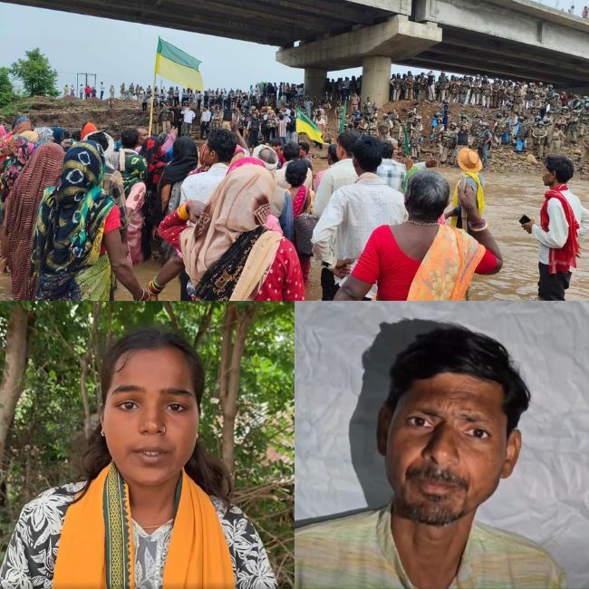 Protest against Ken Betwa link project