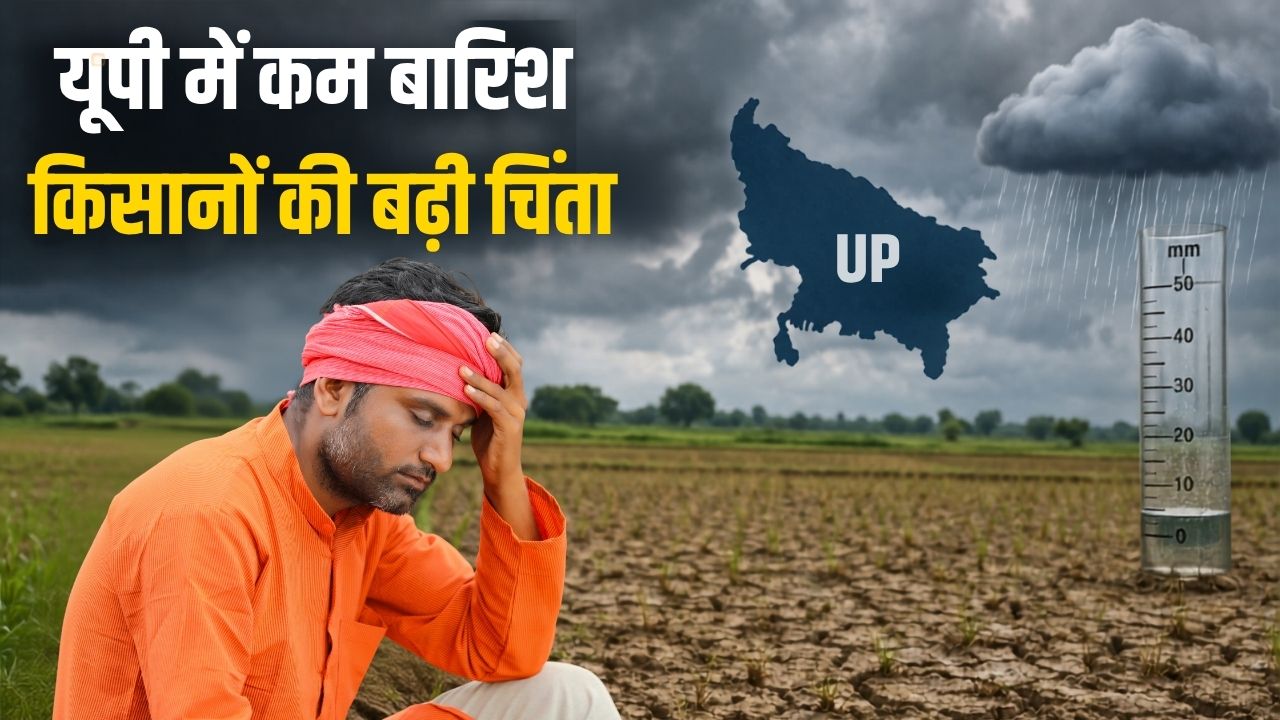Up Monsoon 25 Percent Rainfall Deficit Raises Concern Over Kharif Crops Imd August Rain Forecast
