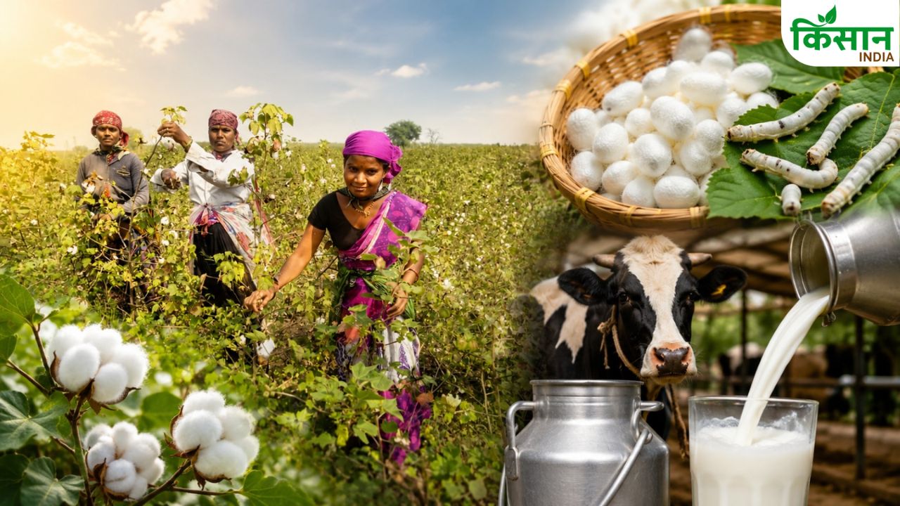 Maharashtra Parbhani Silk Milk Project Farmers Income