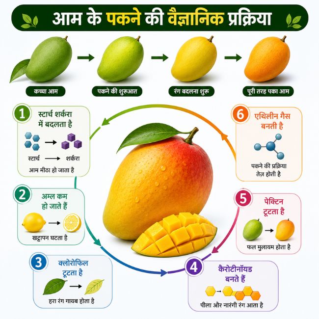 Mango Ripening, Mango Science, Ethylene Hormone, Fruit Ripening, Mango Farming, Agricultural Science