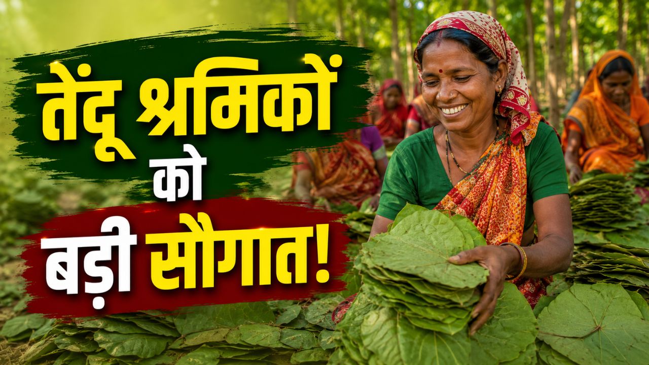 तेंदू पत्ता श्रमिकों की लगी लॉटरी.. बढ़ी मजदूरी, मिलेगा 25 फीसदी बोनस, सरकार देगी 74.78 करोड़ रुपये