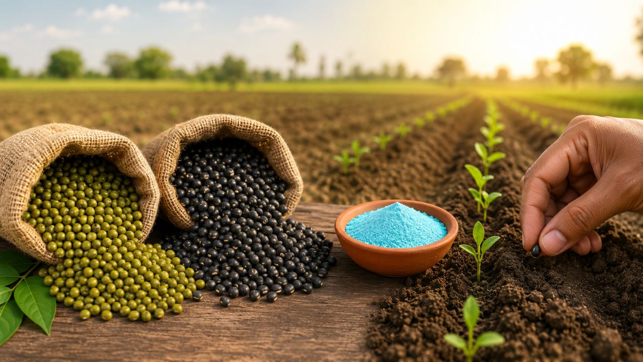 Moong Urad Seed Treatment Before Sowing Prevent Crop Diseases Increase Yield