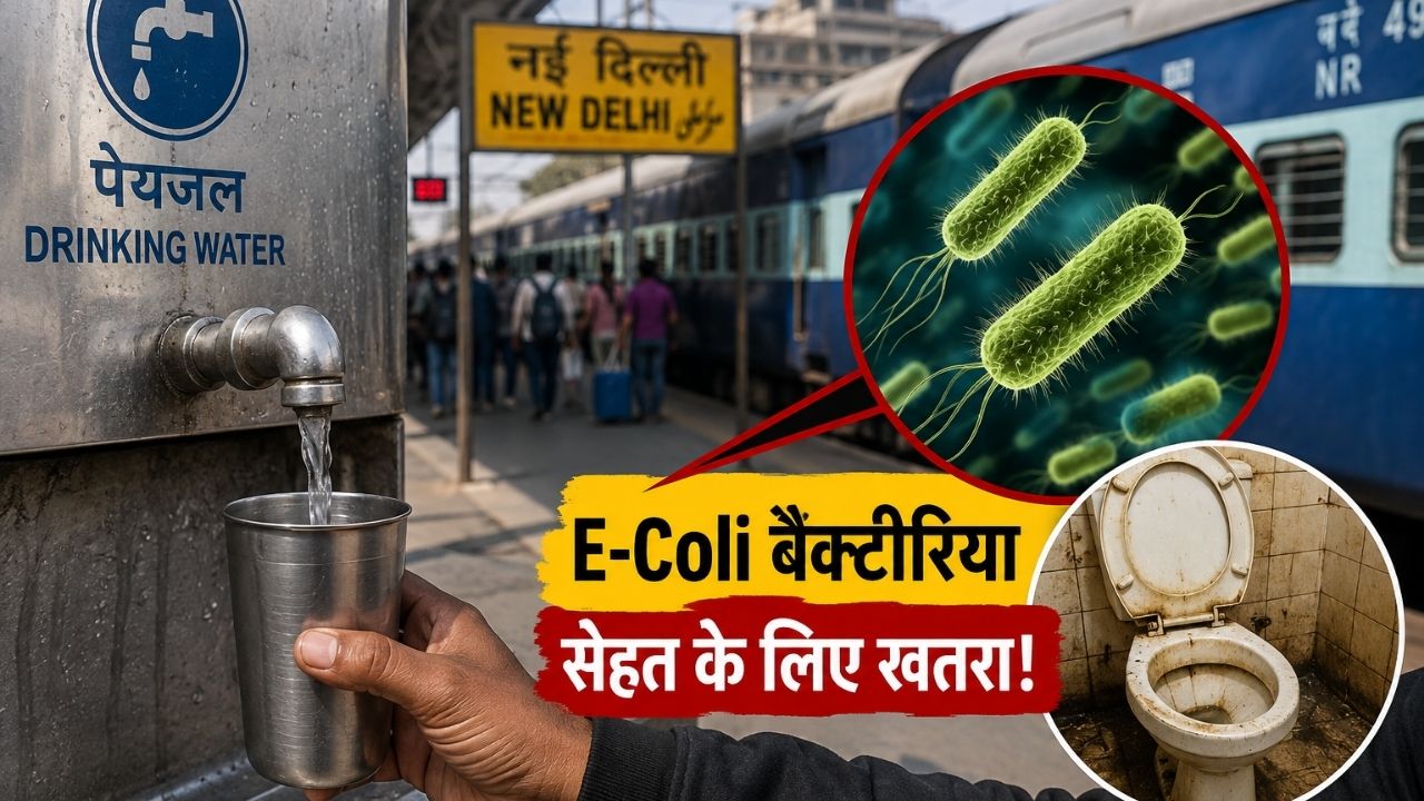 CAG Report: करोड़ों रेल यात्रियों की सेहत से खिलवाड़? कई स्टेशनों के वॉटर कूलर में मिला खतरनाक बैक्टीरिया CAG Report: करोड़ों रेल यात्रियों की सेहत से खिलवाड़? कई स्टेशनों के वॉटर कूलर में मिला खतरनाक बैक्टीरिया