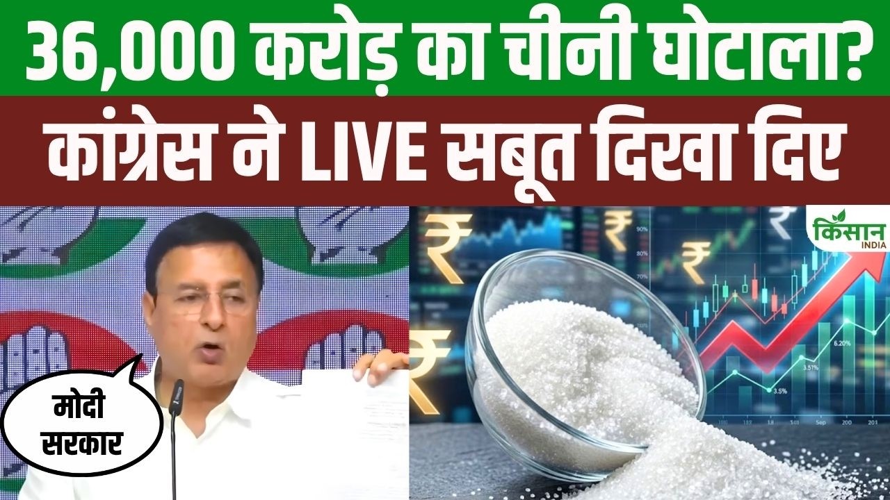 36,000 करोड़ का Sugar Scam? रणदीप सुरजेवाला ने पेश किए ‘सबूत’, PM Modi पर उठे सवाल