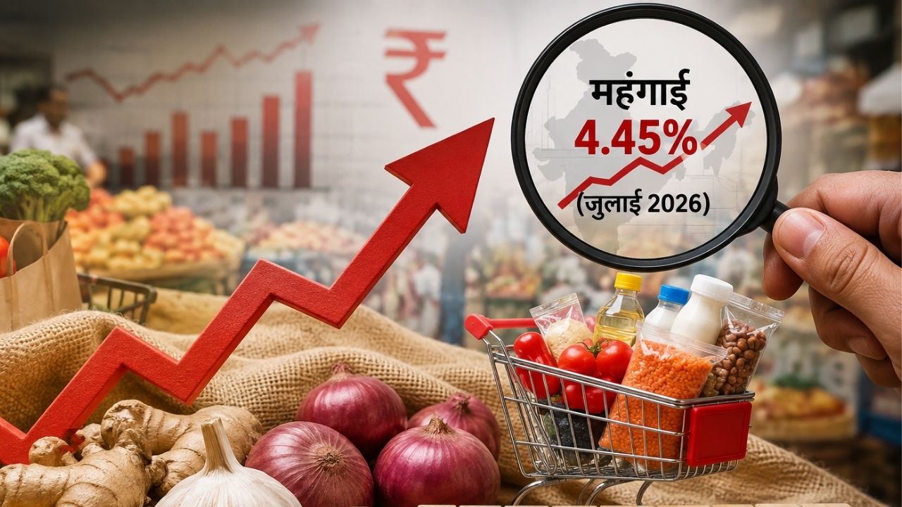महंगाई ने फिर बढ़ाई टेंशन! जुलाई में 4.45 फीसदी पहुंची खुदरा महंगाई, प्याज-लहसुन ने बिगाड़ा बजट