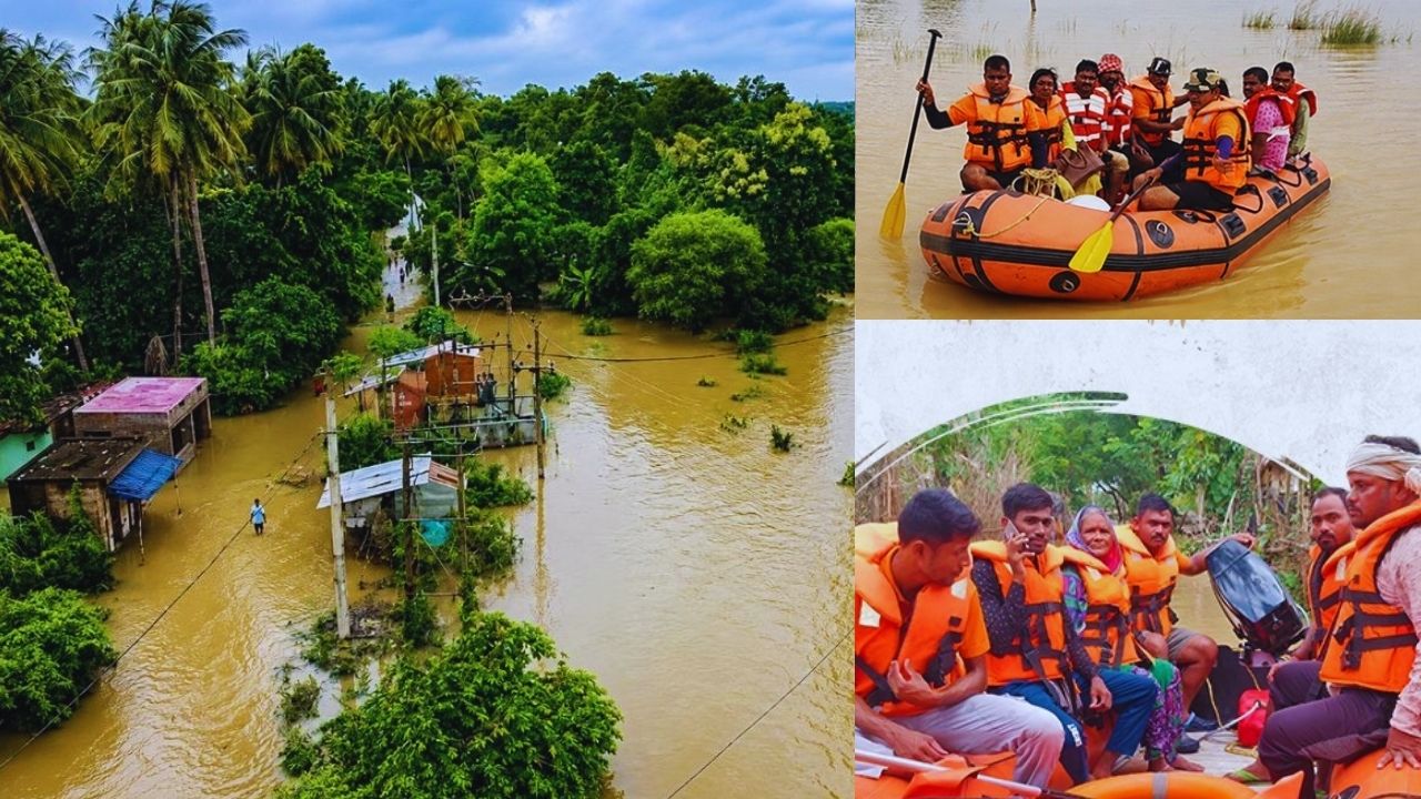 10 Districts In Odisha On Flood Alert Hirakud Dam Gates Open Cm Conducts Aerial Survey