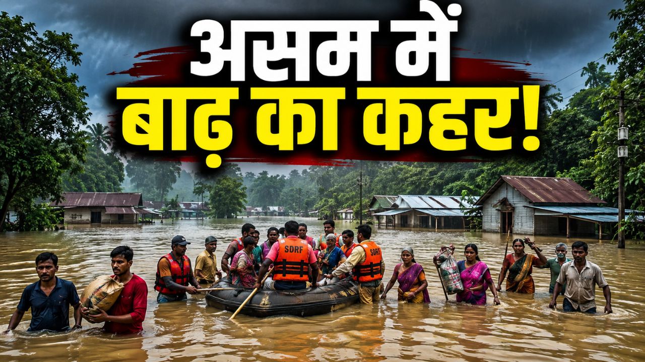 Assam Flood Update 1 55 Lakh People Affected Death Toll Reaches 98 In 13 Districts