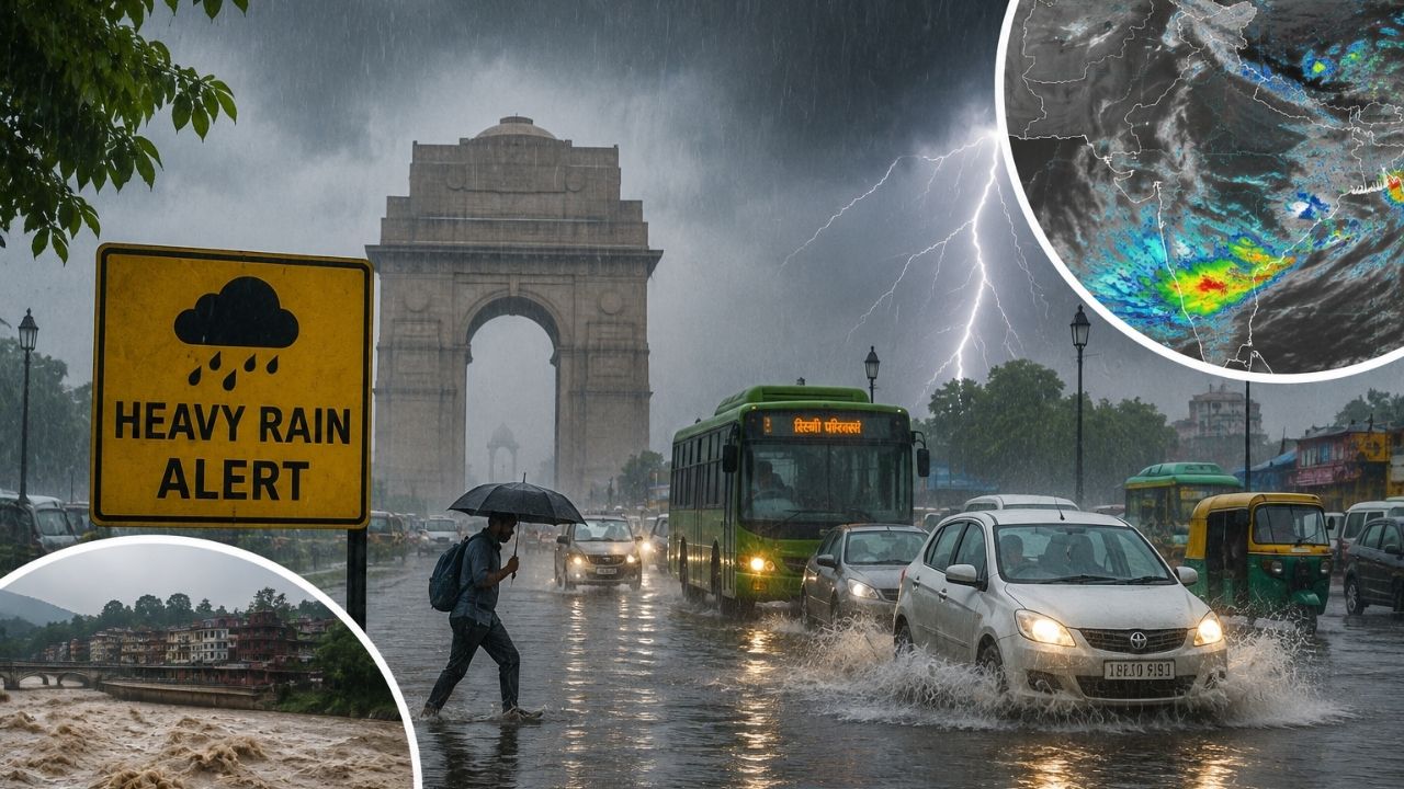Imd Issues Heavy Rain Alert For Next 48 Hours Delhi Up Bihar Rajasthan Weather Update Aaj Ka Mausam Kaise Rahega