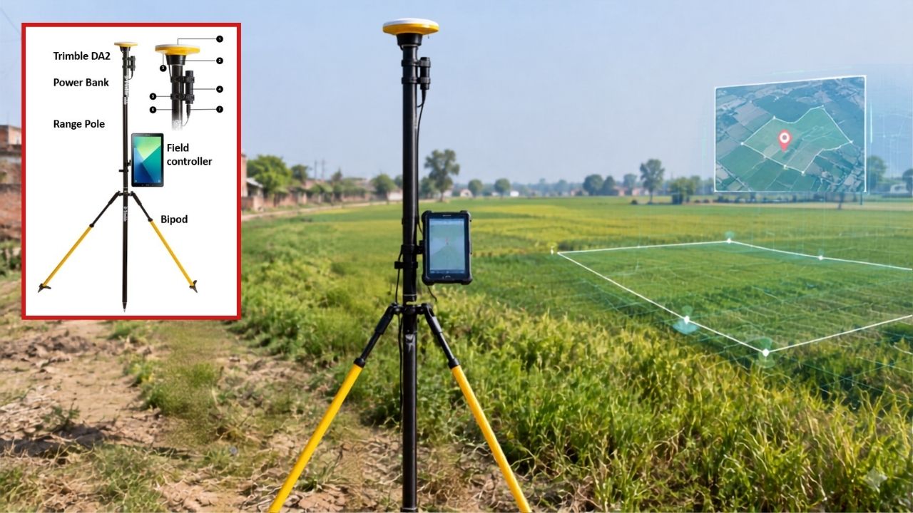 Uttar Pradesh Land Survey In Up Gets Digital Measurement With Gnss Rovers Replace Chains