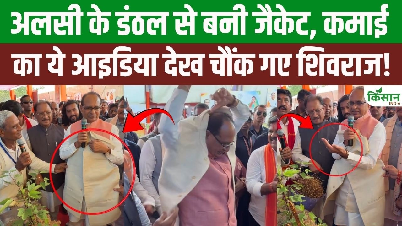 Shivraj Singh Chouhan Amazed By Jacket Made From Flax Stalks New Avenue Earning Opens Up Farmers
